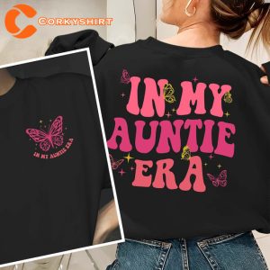 In My Auntie Era Funny Baby Announcement for Aunt T-Shirt