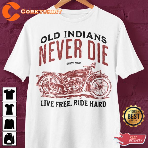 Indian Classic BikeTee Indian Motorcycle Biker T-Shirt