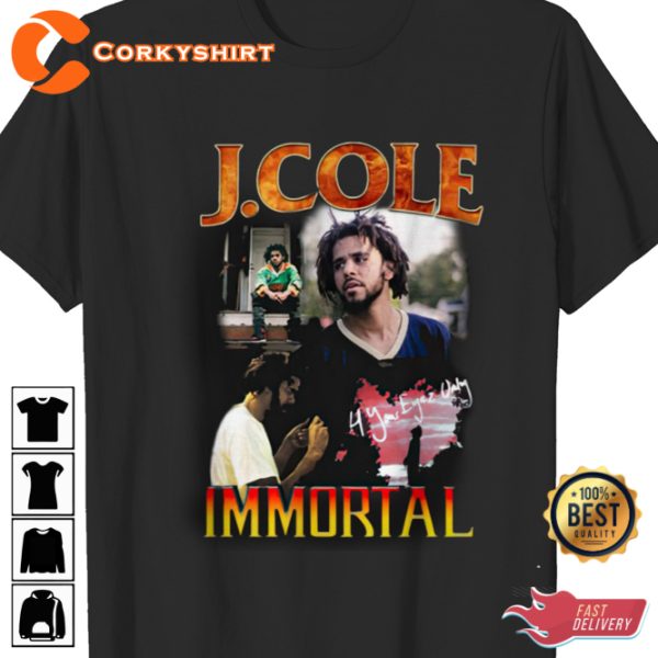 J Cole Immortal Unisex Fans Club Concert T-Shirt