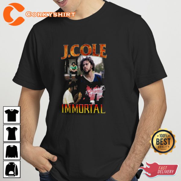 J Cole Immortal Unisex Fans Club Concert T-Shirt