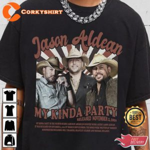 Jason Aldean My Kinda Party Album Country Music Graphic T-Shirt