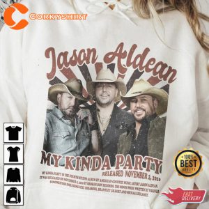 Jason Aldean My Kinda Party Album Country Music Graphic T-Shirt
