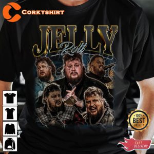 Jelly Roll Vintage 90S Inspired Country Song Music T-Shirt