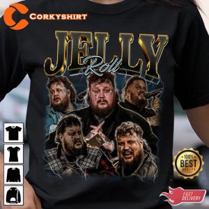 Jelly Roll Vintage 90S Inspired Country Song Music T-Shirt