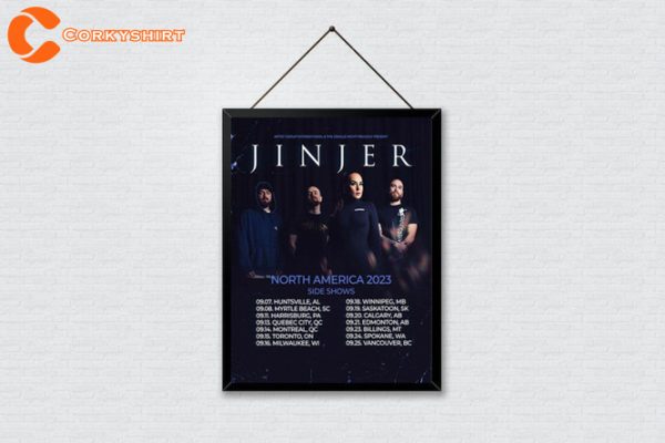 Jinjer Announce North American Tour 2023 Wall Art Poster