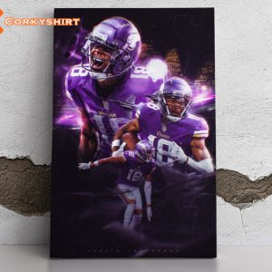 Justin Jefferson Minnesota Vikings NFL Poster American Football Print