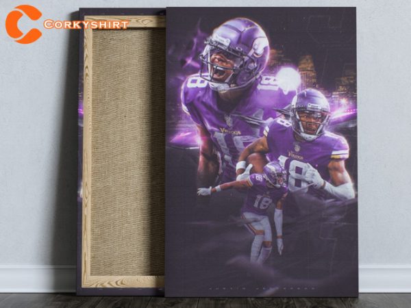 Justin Jefferson Minnesota Vikings NFL Poster American Football Print