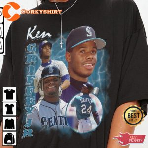 Ken Griffey Jr Baseball Classic Vintage Bootleg Inspired T-Shirt