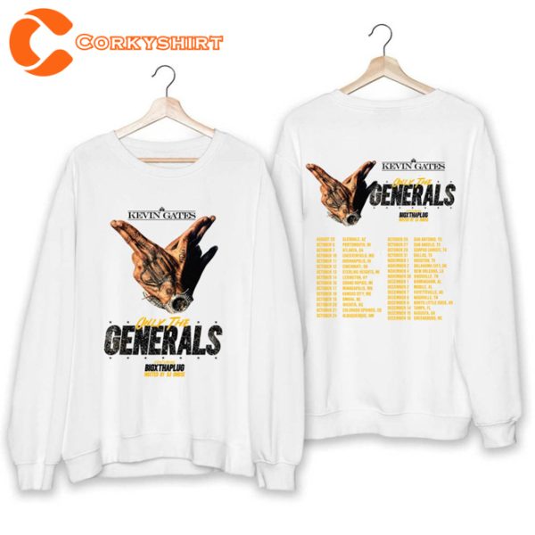 Kevin Gates Only The Generals 2023 Concert Fan T-Shirt