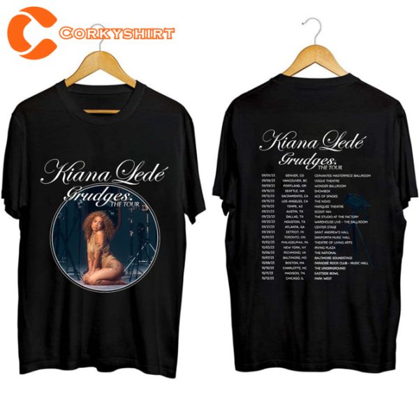 Kiana Lede The Grudges Tour 2023 Concert T-Shirt For Fan