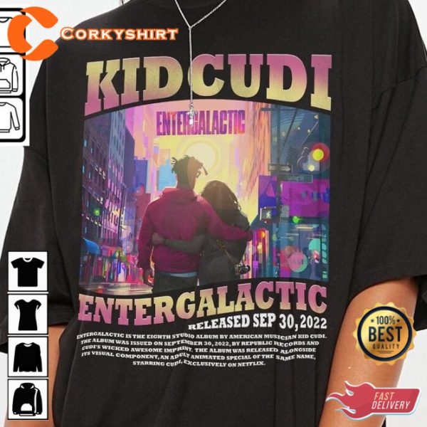 Kid Cudi Entergalactic Rapper Album Cover Unisex T-Shirt