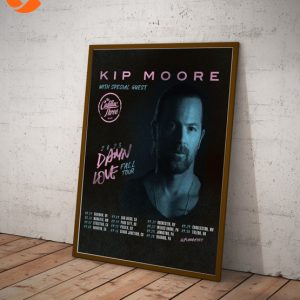 Kip Moore With Special Guest 2023 Damn Love Fall Wall Art Poster
