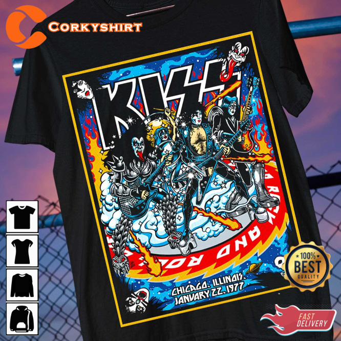 Kiss Band 2023 End Of The World Tour Music Concert Shirt - Corkyshirt