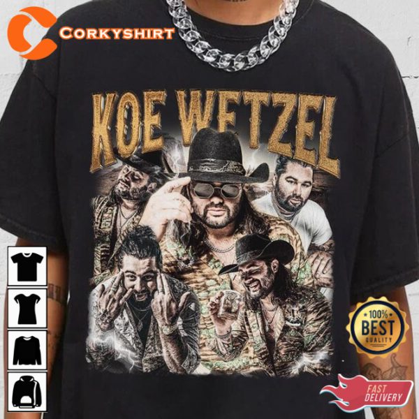 Koe Wetzel Noise Complaint Album World Tour Ticket 2023 T-Shirt