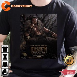 Kraven The Hunter 2023 Poster Comics Fans Gift T-Shirt