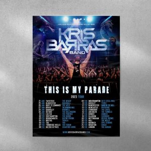 Kris Barras Band This Is My Parade 2023 Tour Poster