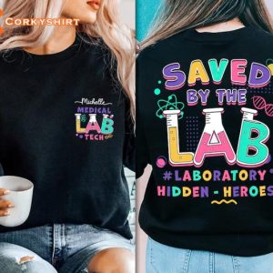 Lab Tech Saved By The Lab Phlebotomy Lab Week 2023 Gift T-Shirt