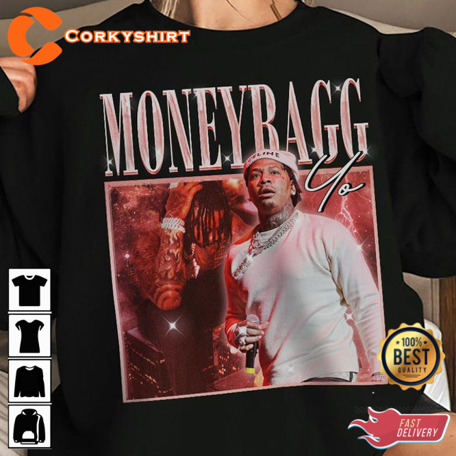 Larger Than Life Tour 2023 Gift For Fan Unisex Moneybagg Yo T-Shirt
