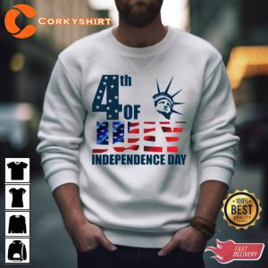 Liberty Of Statue American 4Th July Happy Holiday T-Shirt