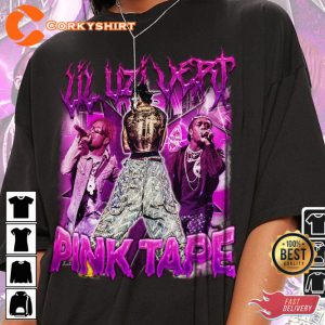 Lil Uzi Vert Rap Pink Tape 2023 Album Bootleg Gift For Fan T-Shirt