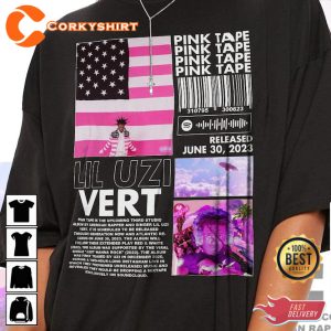 Lil Uzi Vert Rap Pink Tape Album Concert T-Shirt