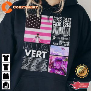 Lil Uzi Vert Rap Pink Tape Album Concert T-Shirt
