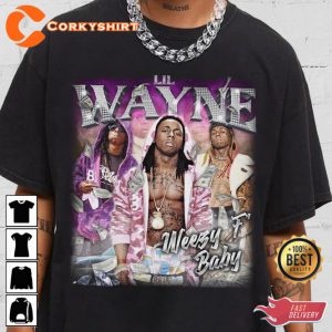 Lil Wayne Weezy Baby Rap Hiphop Unisex  T-Shirt