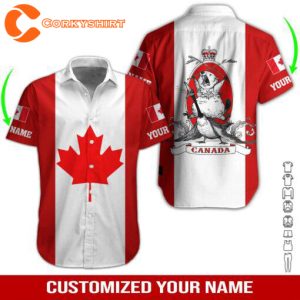 Love Canada Custom Hawaiian Shirt