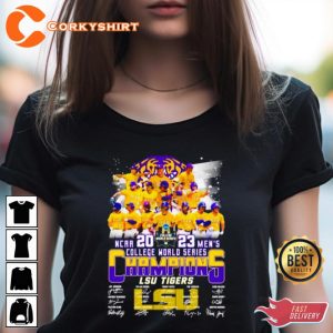 Lsu Tigers Ncaa 2023 MenS College World Series Champions T-Shirt