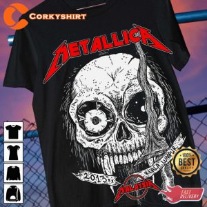 Malaysia Tour Metalica Classic Rock Style Inspired T-Shirt