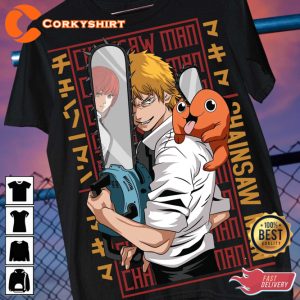 Manga Chainsaw Devil Anime Pochita Fans Gift T-shirt