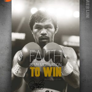 Manny Pacquiao Pacman Quote Photo Print Poster