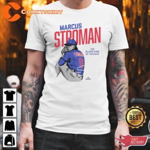 Marcus Stroman Slider King Of Chicago Signature Baseball T-Shirt