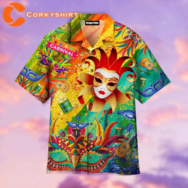 Mardi Gras Fat Tuesday Carnival Hawaiian Shirt