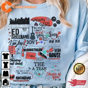 Mathematics Concert Tour 2-Sided Pop Music Lover Sheerio Ed T-Shirt