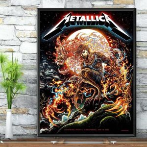 Metallica M72 Gothenburg Met On Tour Metal Rock Lover Anniversary Poster