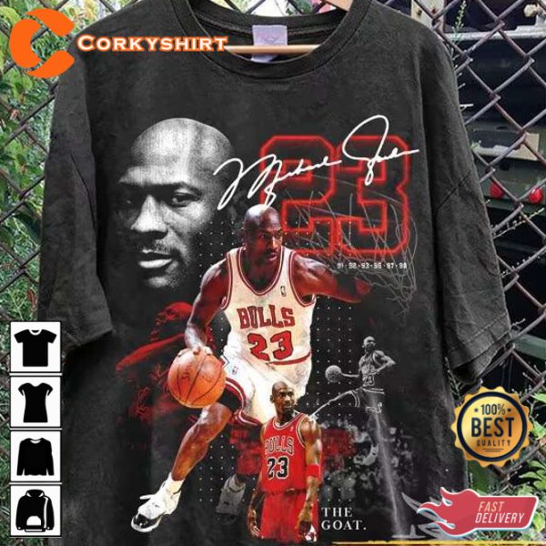 Michael Jordan Goat 90s Style Unisex T-Shirt