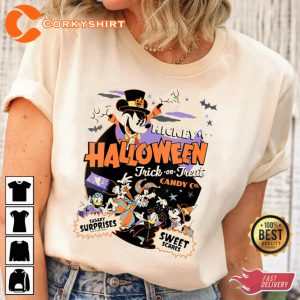 Mickey Trick Or Treat Candy Co Halloween Party 2023 T-Shirt