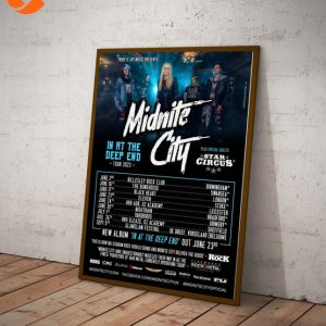 Midnite City In At The Deep End Tour 2023 Wall Art Poster