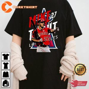 Mike Trout 27 Baseball Lover Los Angeles Angels Fan Gift T-Shirt