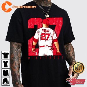 Mike Trout 27 LA Angels Trending Baseball Lovers T-Shirt