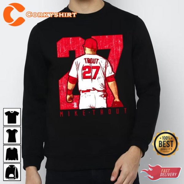 Mike Trout 27 LA Angels Trending Baseball Lovers T-Shirt