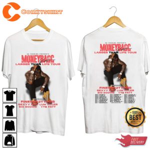 Moneybagg Yo Larger Than Life Tour 2023 Rapper Fan T-Shirt