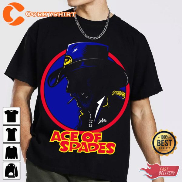 Motorhead Ace of Spades Heavy Metal Dick Tracy T-Shirt