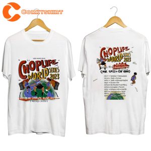 Mr Eazi Choplife World Series 2023 Tour Double Sided Fan T-Shirt