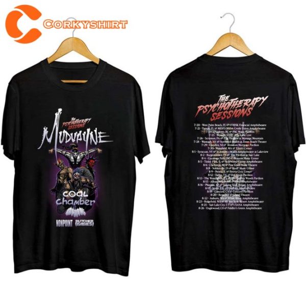 Mudvayne Summer 2023 US Tour With Coal Chamber GWAR Concert T-Shirt