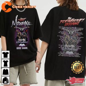 Mudvayne Summer 2023 US Tour With Coal Chamber GWAR Fan Concert T-Shirt