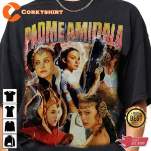 Natalie Portman 90s Vintage Inspired Padme Amidala Unisex T-Shirt