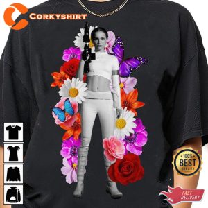 Natalie Portman Floral Padme Amidala Fans Gift T-Shirt
