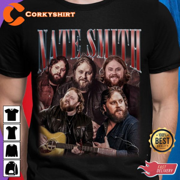 Nate Smith Vintage 90S Inspired Country Song Music T-Shirt